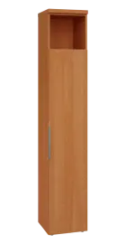 SIN 6 - 4DN kancelářská skříň, 1-dveřová/nika, pravá, 2170x400x400, olše jantar